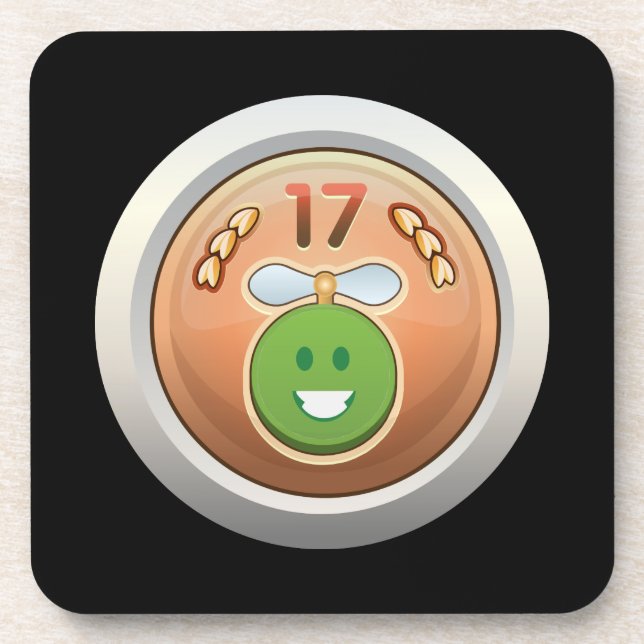 Glitch Achievement numismatizer dragon class Coaster (Front)