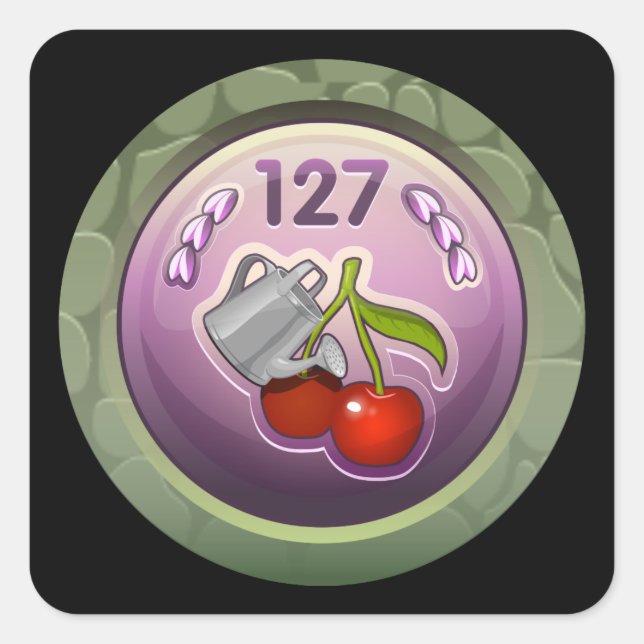 Glitch Achievement super duper soaker Square Sticker (Front)