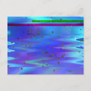 Glitch Art Pixels Vaporwave Aesthetic Analog Fault Postcard