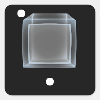 Glitch bag furniture transparent storage display b square sticker