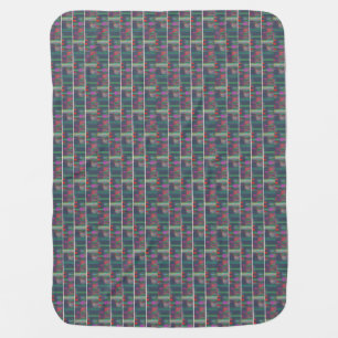 glitch bricks baby blanket