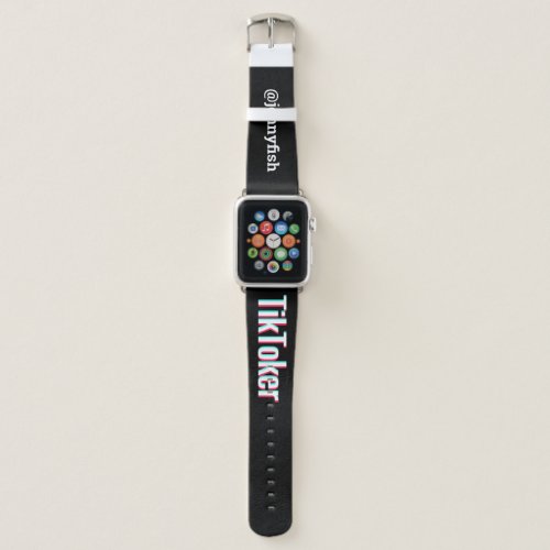 Glitch E_Girl Personalized Typography Apple Watch Band