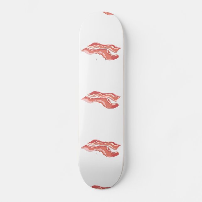 Glitch Food bacon Skateboard Deck (Front)