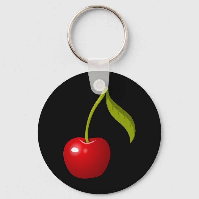 Glitch Food cherry Keychain (Front)