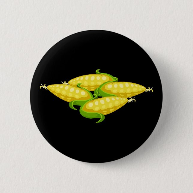 Glitch Food corn Button (Front)