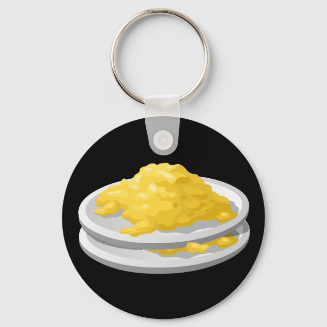 Glitch Food eggy scramble Keychain (Front)