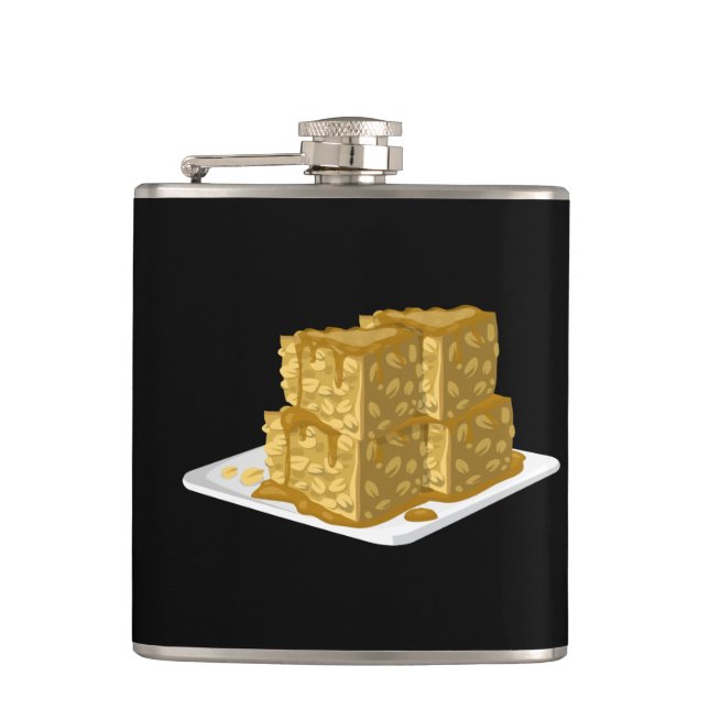 Glitch Food oaty cake Flask (Front)