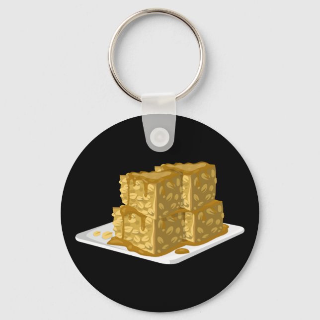 Glitch Food oaty cake Keychain (Front)
