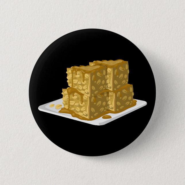 Glitch Food oaty cake Pinback Button (Front)
