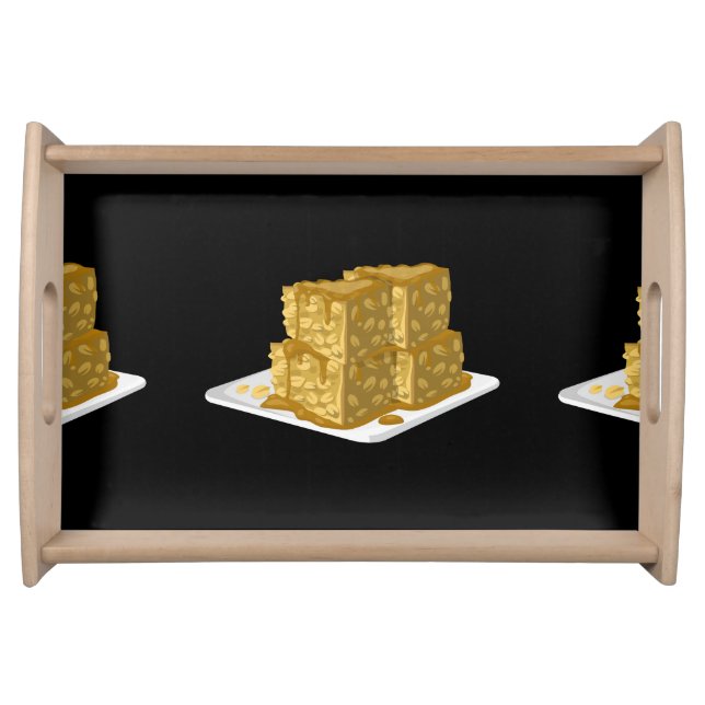 Glitch Food oaty cake Serving Tray (Front)