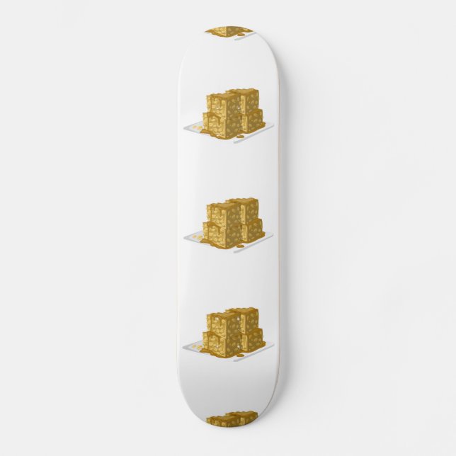 Glitch Food oaty cake Skateboard Deck (Front)