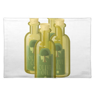 Glitch Food olive oil Cloth Placemat