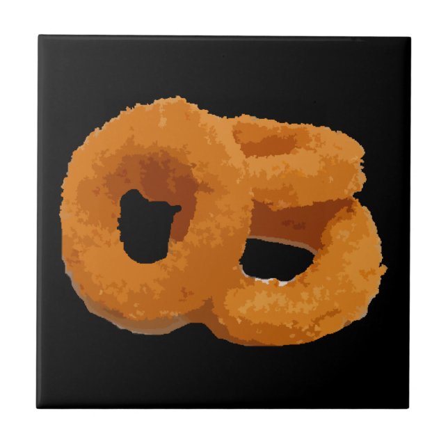 Glitch Food onion rings Tile (Front)