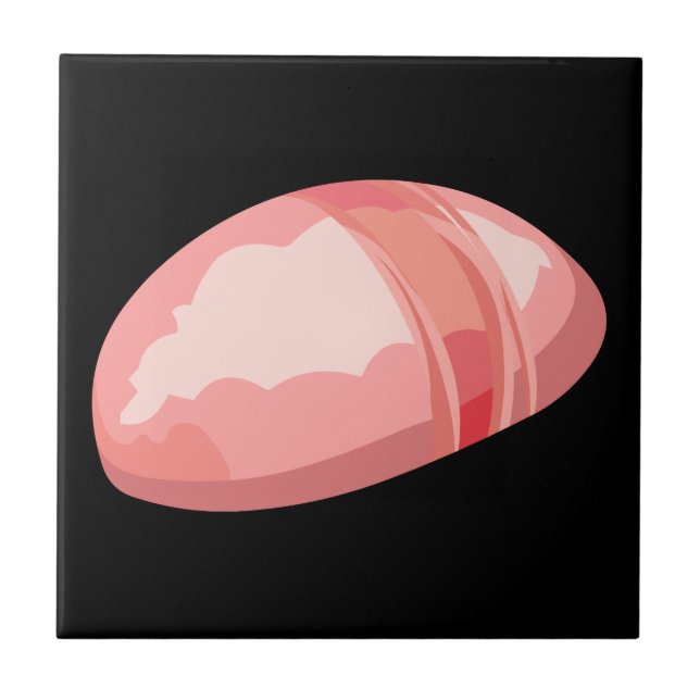 Glitch Food oysters mountain Ceramic Tile (Front)
