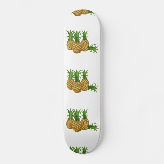 Glitch Food pineapple Skateboard Deck (Front)
