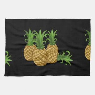 Glitch Food pineapple Towel