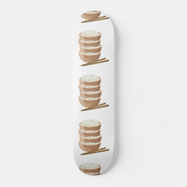 Glitch Food proper rice Skateboard (Front)