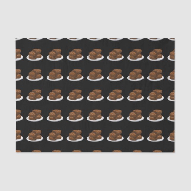 Glitch Food simple bbq Tissue Paper (Front)