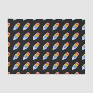 Glitch Food sno cone rainbow Tissue Paper
