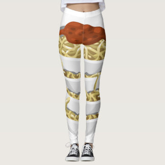 Glitch Food tasty pasta Leggings