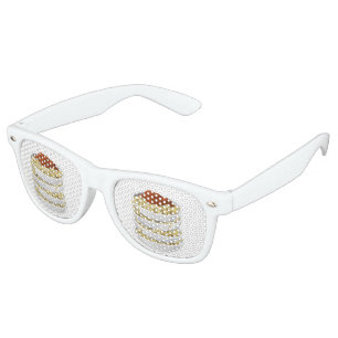 Glitch Food tasty pasta Retro Sunglasses