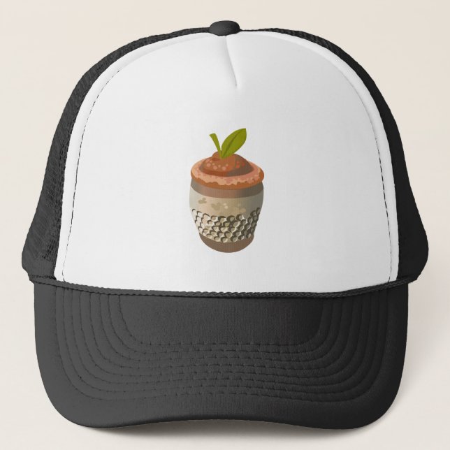 Glitch Food thimble berry Trucker Hat (Front)