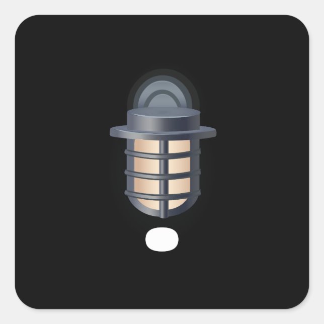 Glitch furniture aluminum wall lamp square sticker (Front)