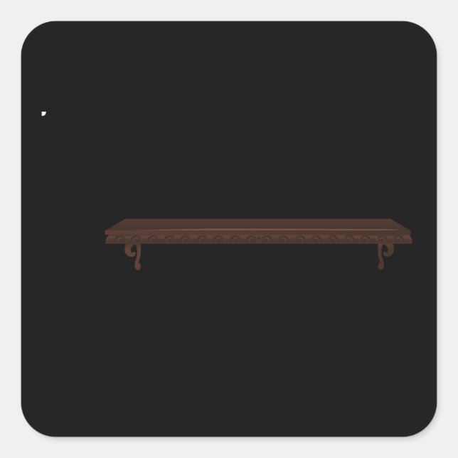 Glitch Furniture bag trophycase fancy Square Sticker (Front)