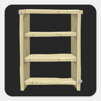 Glitch furniture bookcase square sticker