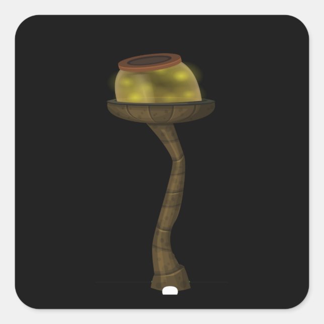 Glitch furniture floorlamp firefly jar floor lamp square sticker (Front)