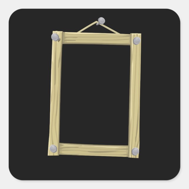 Glitch furniture largewalldeco square sticker (Front)