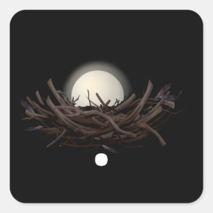 Glitch furniture rook wall lamp square sticker