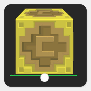 Glitch furniture sidetable currant quoin block square sticker
