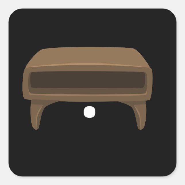 Glitch furniture sidetable danish modern side tabl square sticker (Front)