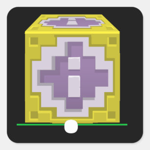 Glitch furniture sidetable img quoin block square sticker