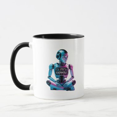 ❤️GLITCH HAPPENS! Funny Ai Chatbot Companion Memes Mug