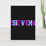 Glitch Optical Illusion Six Seven 6 7 Meme Gen Alp Card