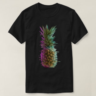 Glitch Pineapple Vaporwave Art T-Shirt