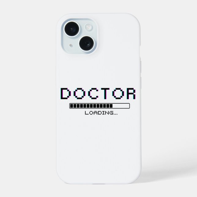 Glitch Pixel Doctor Loading Humor Iphone Case (Back)