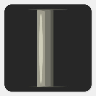 Glitch Subway subway interior pole 1 Square Sticker