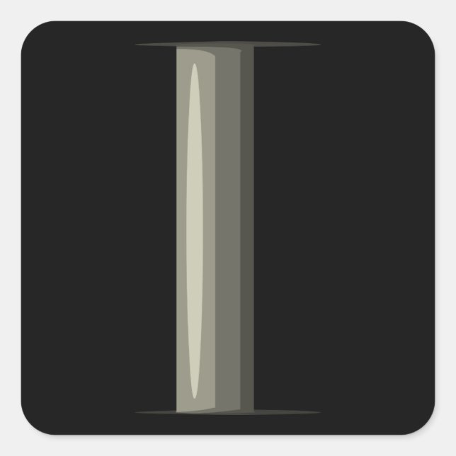 Glitch Subway subway interior pole 1 Square Sticker (Front)