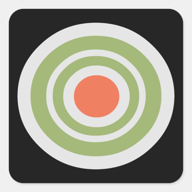 Glitch Subway subway map next stop red Square Sticker (Front)