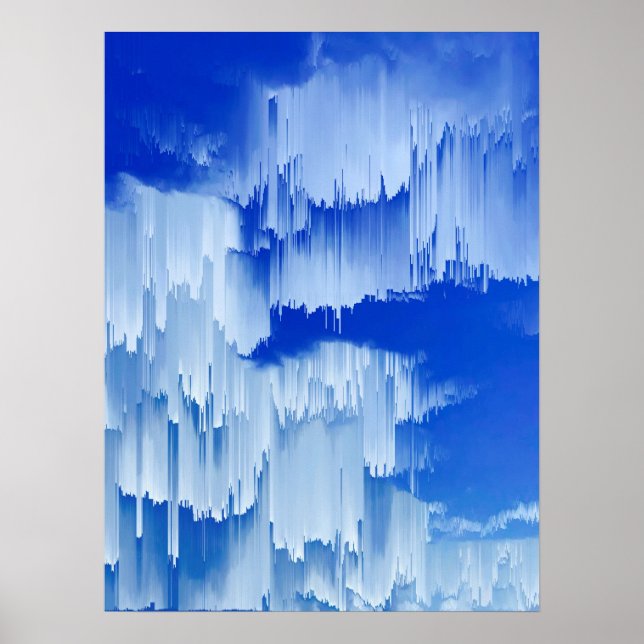 Glitch Sunset Landscape Decor (Front)