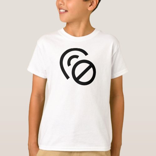 Glitch Tee Pin Error Icon Print T_Shirt