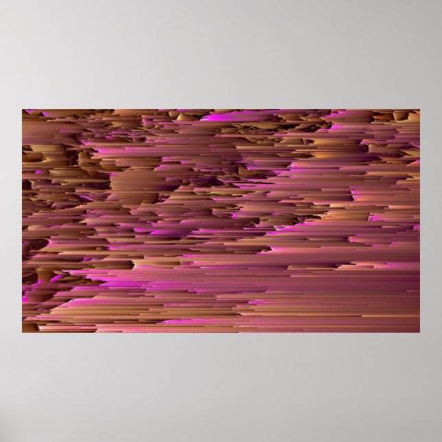 glitch Texture Overlays TV Vintage Frame Filmsback Poster (Front)