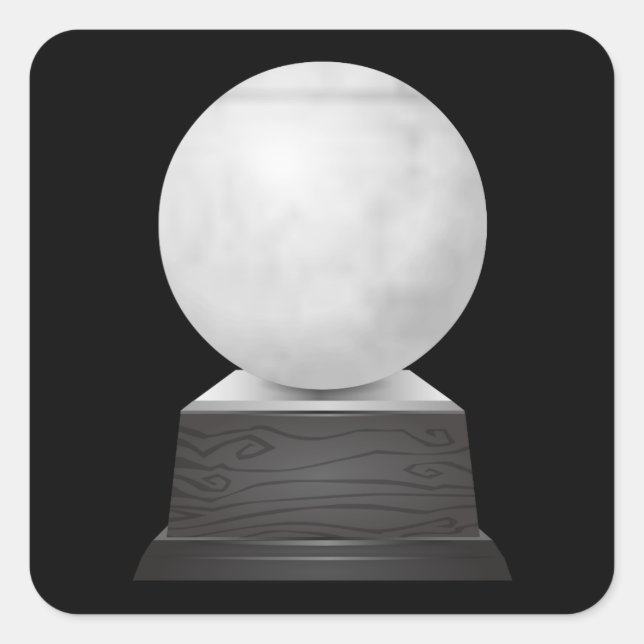 Glitch Trophies trophy bubble Square Sticker (Front)