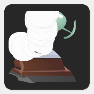 Glitch Trophies trophy street creator rock piece2 Square Sticker