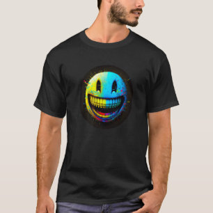 Glitchcore Digital Face - Computer Art - Nerdcore T-Shirt