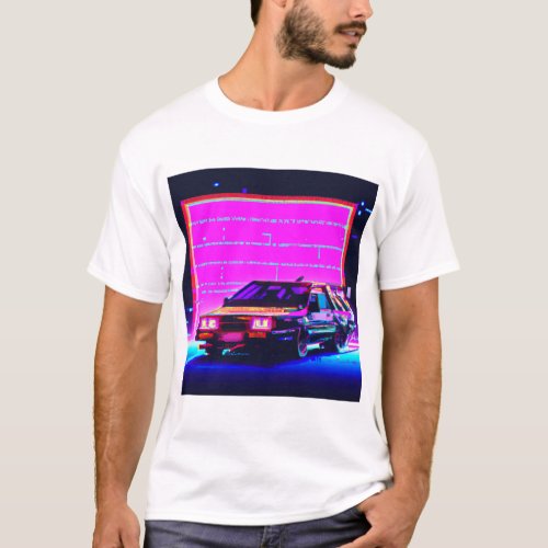 Glitched car T_Shirt