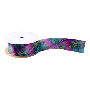 glitchy circuit mica : satin ribbon